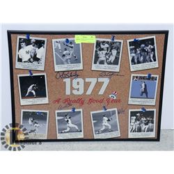 MLB NEW YORK YANKEES SIGNED 16X20 PHOTO WITH 4