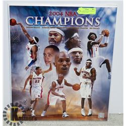 NBA DETROIT PISTONS TAYSHAUN PRINCE SIGNED 16X20