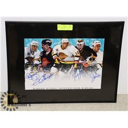 NHL VANCOUVER CANUCKS SIGNED 11X14 PHOTO WITH