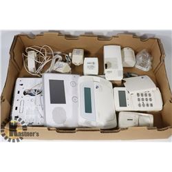 LARGE FLAT OF SECURITY ITEMS