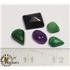 Image 1 : #191-BLUE SAPPHIRE/ EMERALD/ AMETHYST 65.70ct