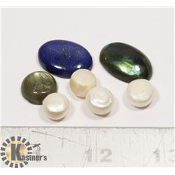 #154-LAPIZ LAZULI/LABRADORITE/FRESH WATER PEARL