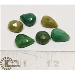 #167-EMERALD/ YELLOW SAPPHIRE 54.70ct