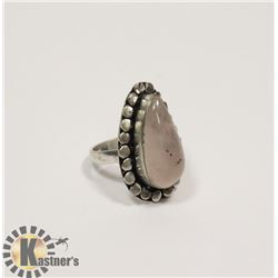 #113-ROSE QUARTZ RING SIZE 5.5