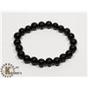 Image 1 : #234-RAINBOW BLACK OBSIDIAN BRACELET 8mm/ 7.5"