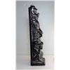 Image 3 : 22)  WOLF ORIGINAL 11.5" TALL CARVED TOTEM