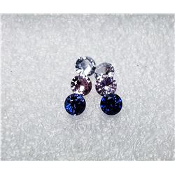 17) LOT OF 6 NATURAL ZIRCON GEMSTONES,