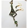 Image 1 : 12) PERIDOT GREEN COLORED CRYSTAL