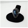 Image 1 : 7)  BLUE FIRE NATURAL LABRADORITE RING SET