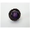 Image 1 : 6)  AMETHYST AND 925 STAMPED SILVER RING