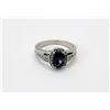 Image 1 : 5)  SILVER TONE PURPLE AND CLEAR CZ