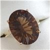 Image 2 : 10K YELLOW GOLD SMOKEY QUARTZ(7CT) RING