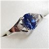 Image 3 : 10K WHITE GOLD CEYLON SAPPHIRE(0.85CT)