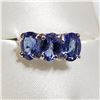 Image 5 : 10K WHITE GOLD CEYLON SAPPHIRE(0.85CT)
