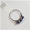 Image 6 : 10K WHITE GOLD CEYLON SAPPHIRE(0.85CT)