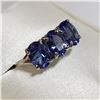 Image 3 : 10K WHITE GOLD TANZANITE(3015CT) RING