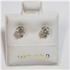 Image 1 : 14K WHITE GOLD DIAMOND(0.5CT) EARRINGS