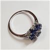 Image 2 : RHODIUM PLATED ST.SILVER SAPPHIRE(5CT)  RING