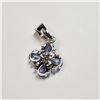 Image 2 : RHODIUM PLATED ST.SILVER TANZANITE(1.6CT)
