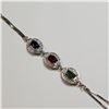Image 5 : SILVER EMERALD RUBY SAPPHIRE FLEXIBLE SIZE