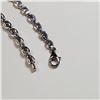 Image 2 : SILVER TANZANITE  BRACELET (~LENGTH 7.5INCHES)