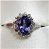 Image 1 : 10K WHITE GOLD TANZANITE(1.22CT) DIAMOND