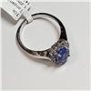Image 2 : 10K WHITE GOLD TANZANITE(1.22CT) DIAMOND