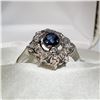 Image 2 : 14K WHITE GOLD SAPPHIRE(0.33CT) DIAMOND(0.14CT)