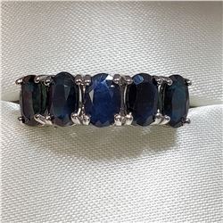 10K WHITE GOLD SAPPHIRE(3.3CT)  RING (~SIZE 6)