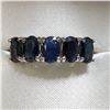 Image 1 : 10K WHITE GOLD SAPPHIRE(3.3CT)  RING (~SIZE 6)