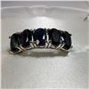 Image 2 : 10K WHITE GOLD SAPPHIRE(3.3CT)  RING (~SIZE 6)