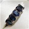 Image 3 : 10K WHITE GOLD SAPPHIRE(3.3CT)  RING (~SIZE 6)