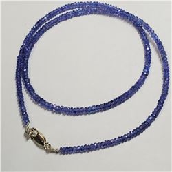 SILVER TANZANITE(33CT)(33CT)  NECKLACE