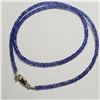 Image 1 : SILVER TANZANITE(33CT)(33CT)  NECKLACE