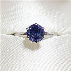 14K WHITE GOLD TANZANITE(1.2CT)  RING (~SIZE 5.75)
