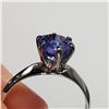 Image 2 : 14K WHITE GOLD TANZANITE(1.2CT)  RING (~SIZE 5.75)