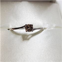 10K WHITE GOLD DIAMOND(0.22CT)  RING (~SIZE 6.5)