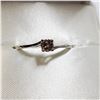 Image 1 : 10K WHITE GOLD DIAMOND(0.22CT)  RING (~SIZE 6.5)