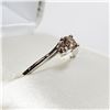 Image 3 : 10K WHITE GOLD DIAMOND(0.22CT)  RING (~SIZE 6.5)