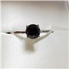 Image 1 : 10K WHITE GOLD BLACK DIAMOND(1.3CT) RING