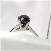 Image 2 : 10K WHITE GOLD BLACK DIAMOND(1.3CT) RING