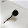 Image 3 : 10K WHITE GOLD BLACK DIAMOND(1.3CT) RING