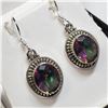 Image 3 : SILVER MYSTIC TOPAZ  EARRINGS