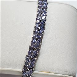 SILVER TANZANITE(12.2CT) BRACELET