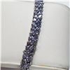 Image 1 : SILVER TANZANITE(12.2CT) BRACELET