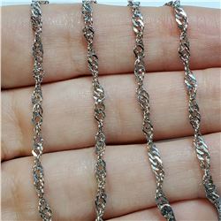 10K WHITE GOLD  CH (~LENGTH 16INCHES)