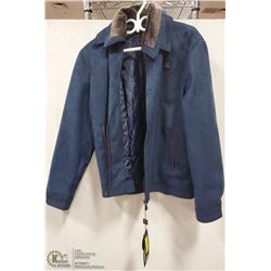 MEN'S SUEDE NAVY BLUE JACKET