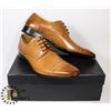 Image 1 : MENS BROWN LEATHER DRESS SHOES SUZE 46