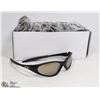 Image 1 : BOX OF METALLIC BLACK OAKLEY STYLE SUNGLASSES