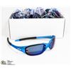 Image 1 : BOX OF METALLIC BLUE OAKLEY STYLED SUNGLASSES